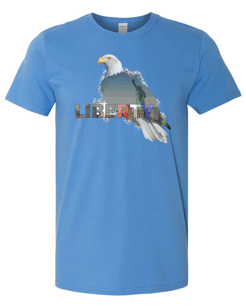 FERAL Liberty Eagle - Patriotic Shirt - Iris