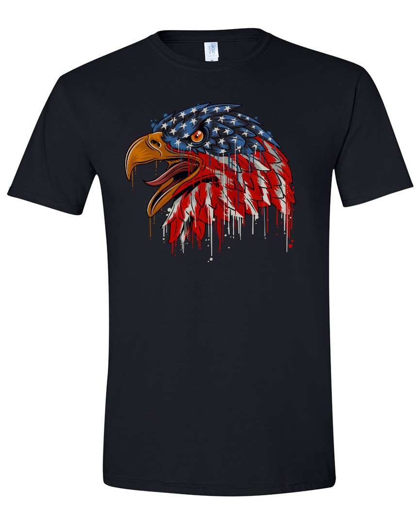 Screamin' Eagle American t-shirt - Black - FERAL Performance